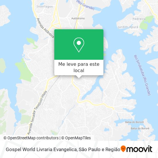 Gospel World Livraria Evangelica mapa