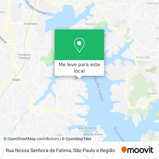 Rua Nossa Senhora de Fatima mapa