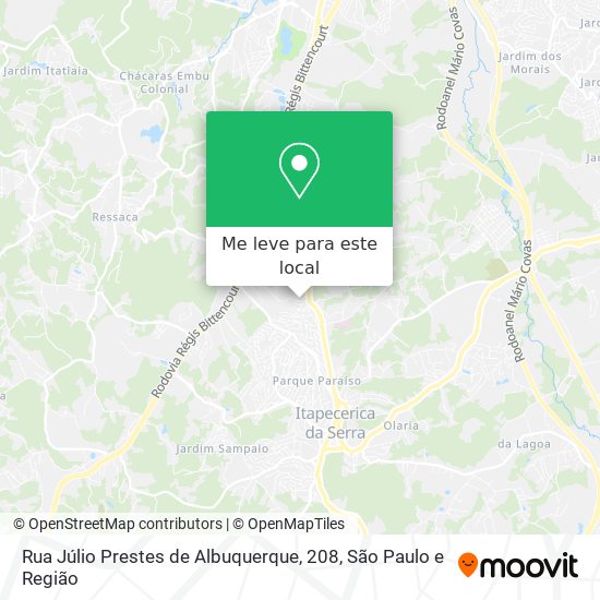Rua Júlio Prestes de Albuquerque, 208 mapa