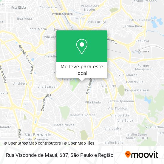 Rua Visconde de Mauá, 687 mapa