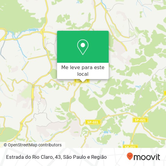 Estrada do Rio Claro, 43, Iguatemi São Paulo-SP mapa