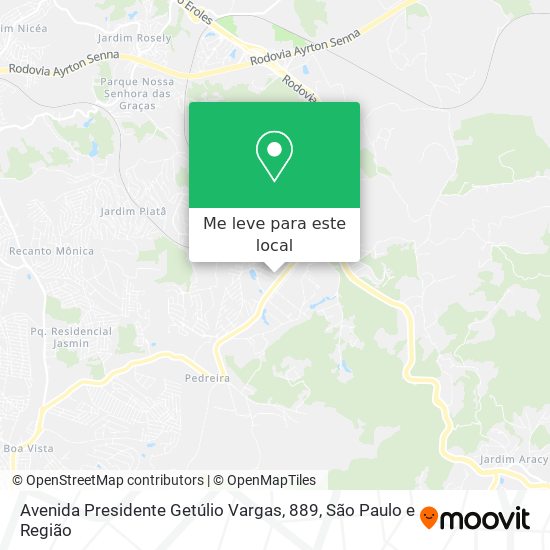 Avenida Presidente Getúlio Vargas, 889 mapa