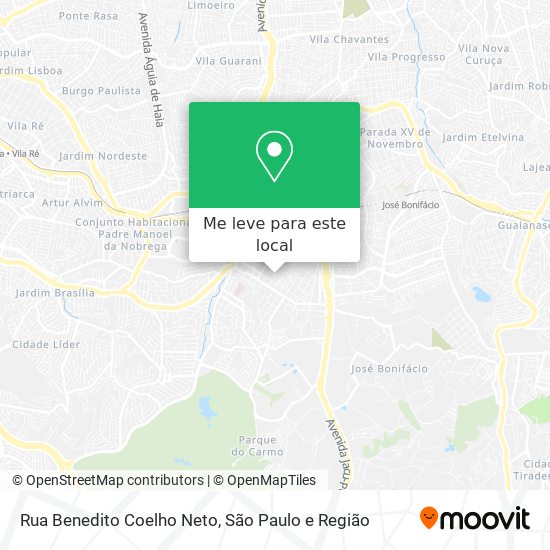 Rua Benedito Coelho Neto mapa