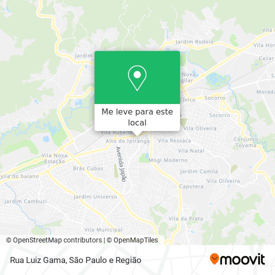 Rua Luiz Gama mapa