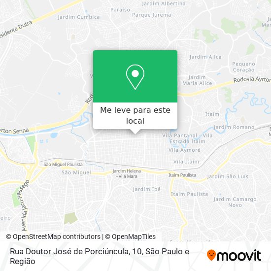 Rua Doutor José de Porciúncula, 10 mapa