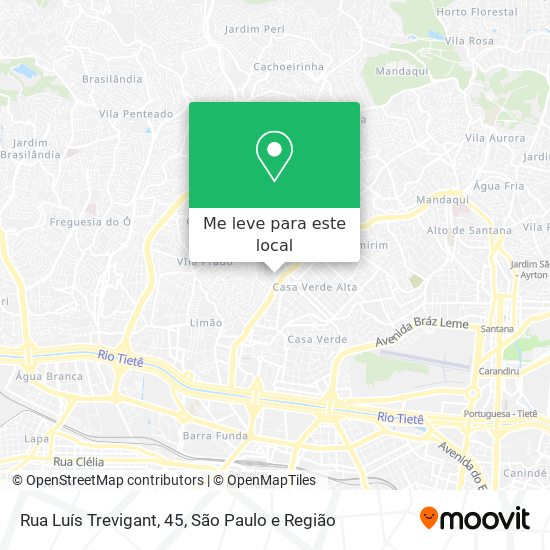 Rua Luís Trevigant, 45 mapa