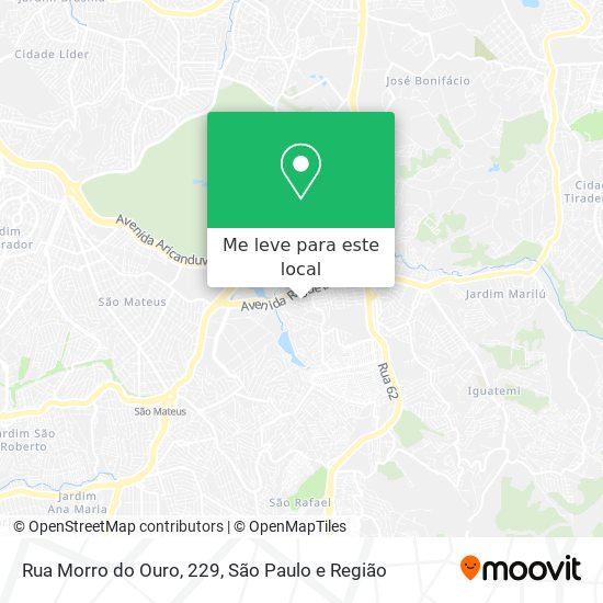 Rua Morro do Ouro, 229 mapa