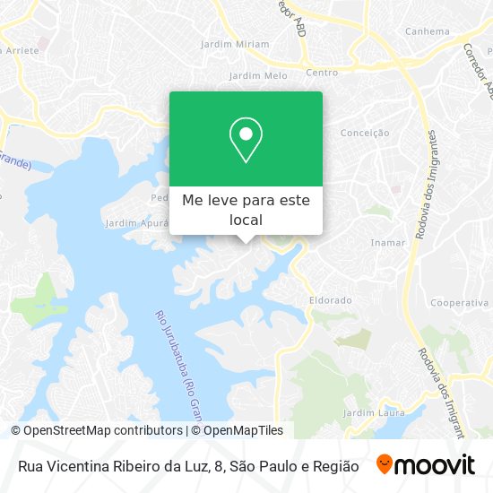 Rua Vicentina Ribeiro da Luz, 8 mapa
