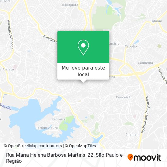 Rua Maria Helena Barbosa Martins, 22 mapa