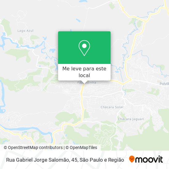 Rua Gabriel Jorge Salomão, 45 mapa