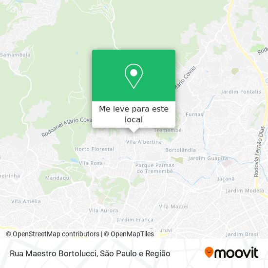 Rua Maestro Bortolucci mapa