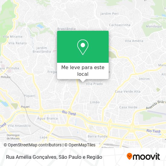 Rua Amélia Gonçalves mapa