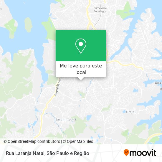 Rua Laranja Natal mapa