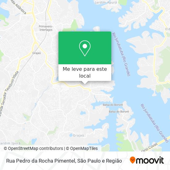 Rua Pedro da Rocha Pimentel mapa