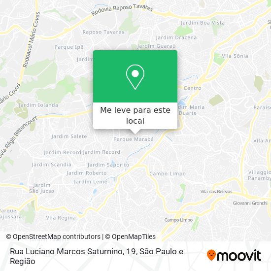 Rua Luciano Marcos Saturnino, 19 mapa