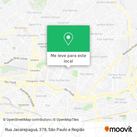 Rua Jacarepaguá, 378 mapa