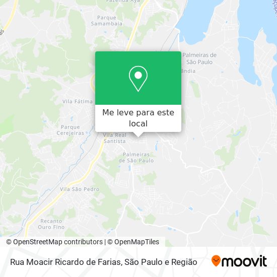 Rua Moacir Ricardo de Farias mapa