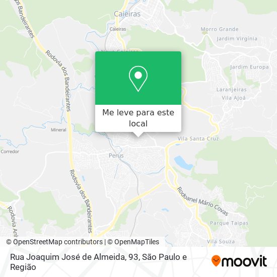 Rua Joaquim José de Almeida, 93 mapa