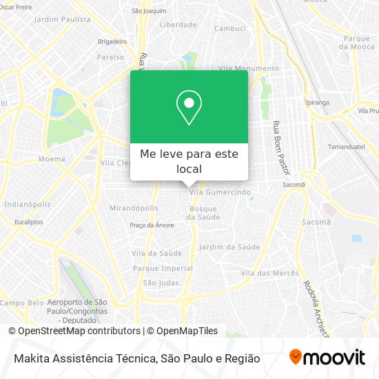 Makita Assistência Técnica mapa