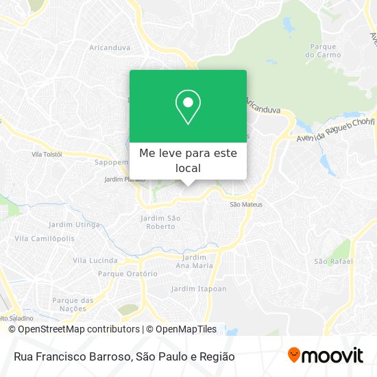 Rua Francisco Barroso mapa