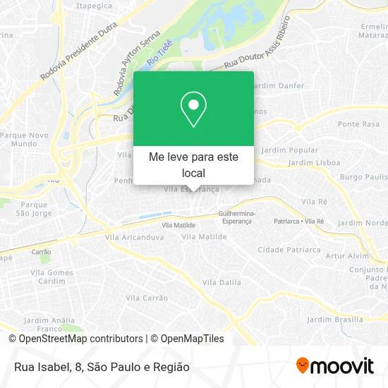 Rua Isabel, 8 mapa