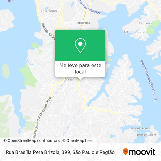 Rua Brasília Pera Brizola, 399 mapa