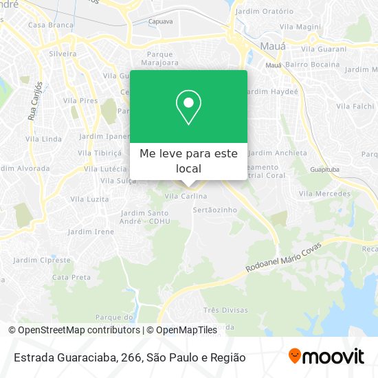 Estrada Guaraciaba, 266 mapa
