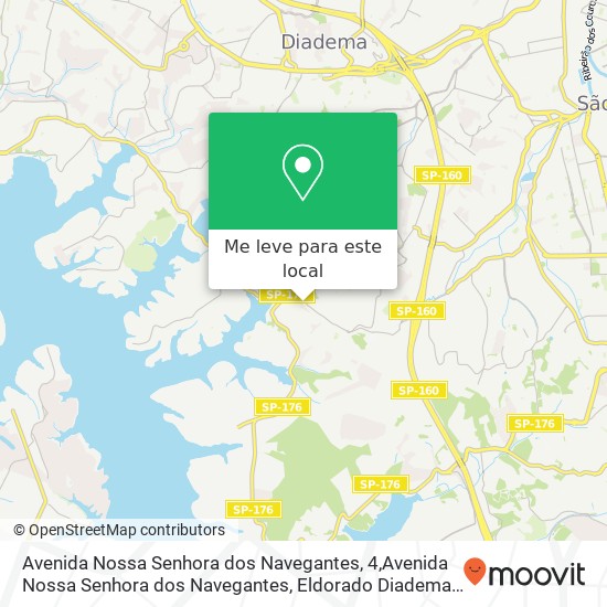 Avenida Nossa Senhora dos Navegantes, 4,Avenida Nossa Senhora dos Navegantes, Eldorado Diadema-SP mapa