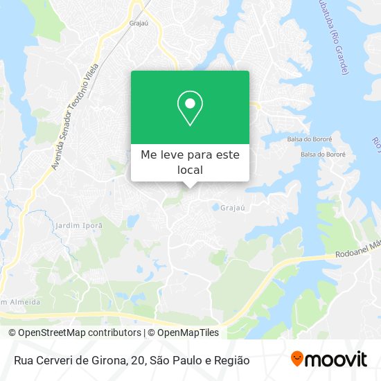 Rua Cerveri de Girona, 20 mapa