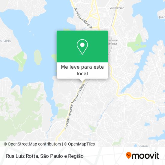 Rua Luiz Rotta mapa