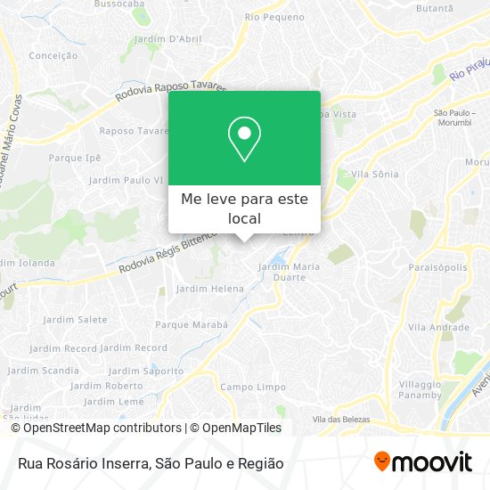 Rua Rosário Inserra mapa