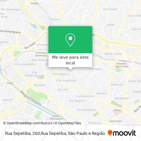 Rua Sepetiba, 260,Rua Sepetiba mapa