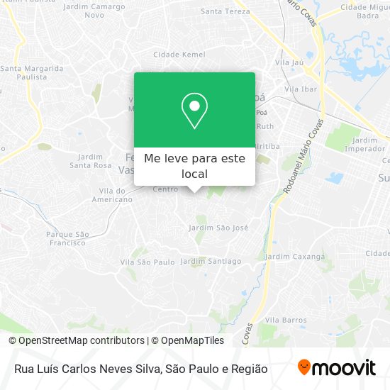 Rua Luís Carlos Neves Silva mapa