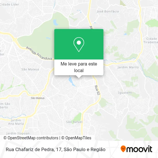 Rua Chafariz de Pedra, 17 mapa