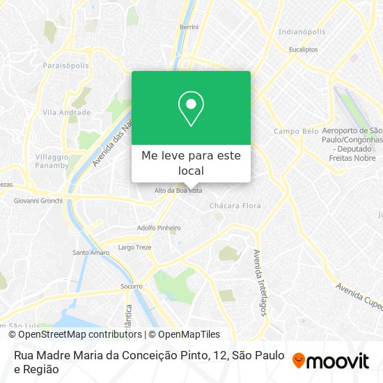 Rua Madre Maria da Conceição Pinto, 12 mapa