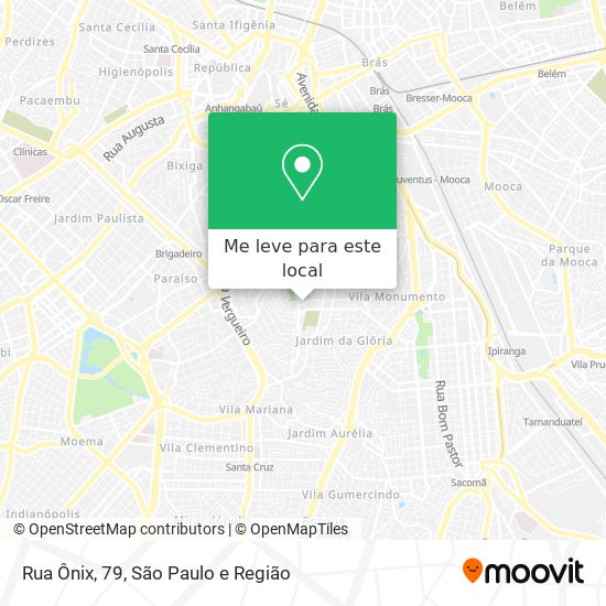 Rua Ônix, 79 mapa