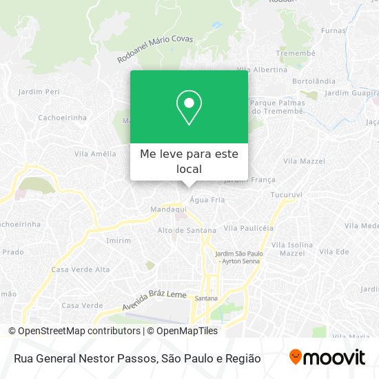 Rua General Nestor Passos mapa