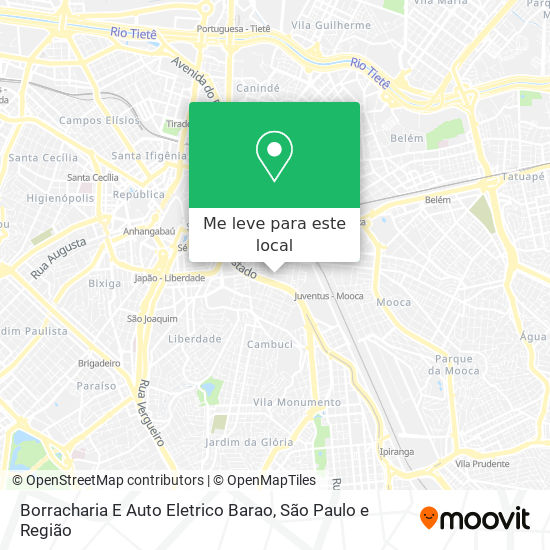 Borracharia E Auto Eletrico Barao mapa