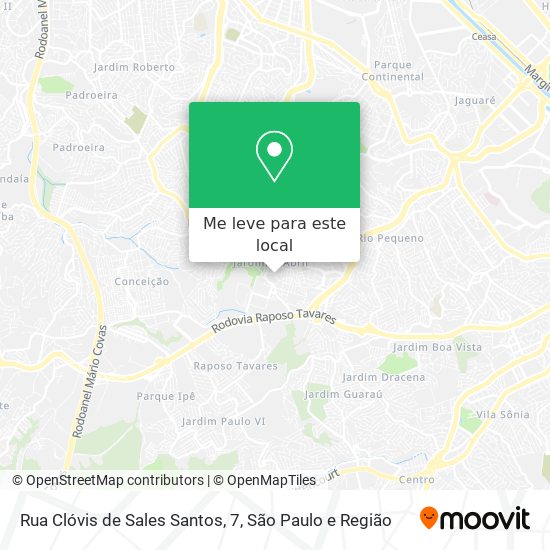 Rua Clóvis de Sales Santos, 7 mapa