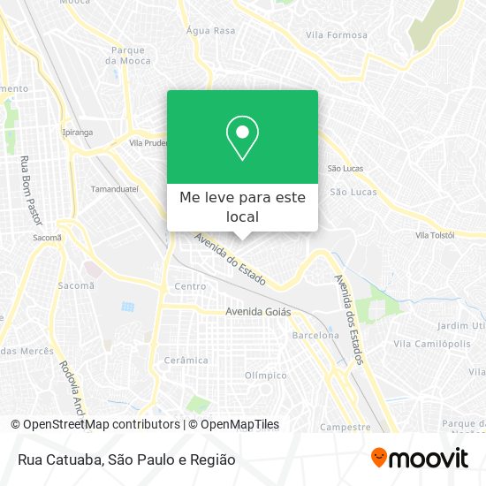 Rua Catuaba mapa