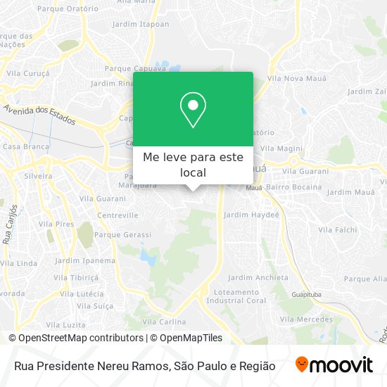 Rua Presidente Nereu Ramos mapa