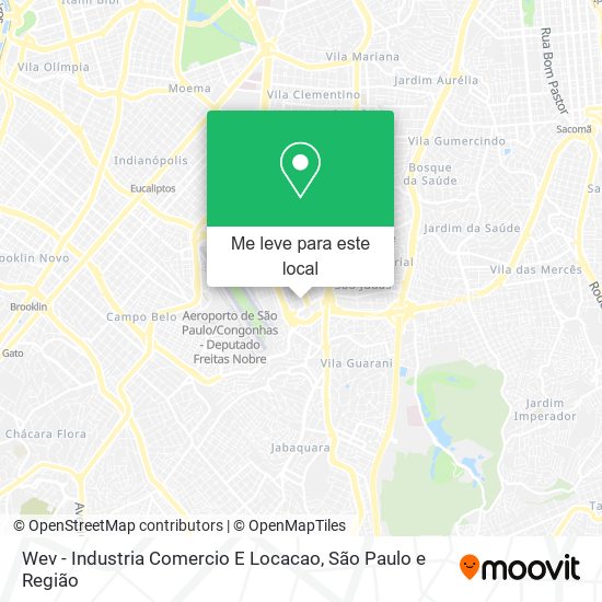 Wev - Industria Comercio E Locacao mapa