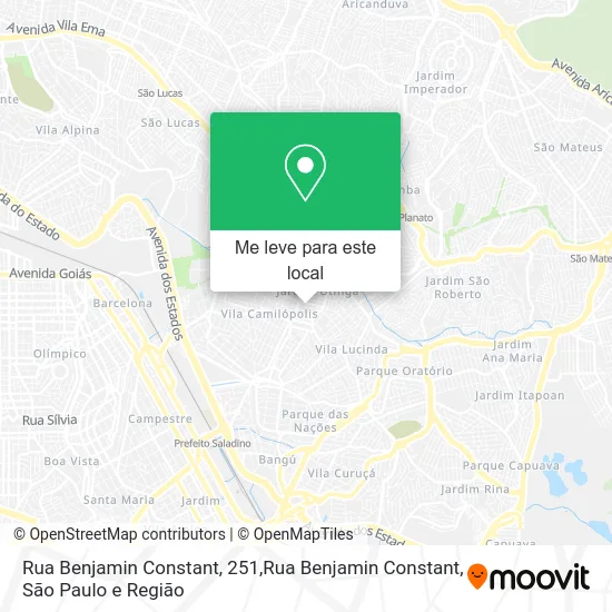 Rua Benjamin Constant, 251,Rua Benjamin Constant mapa