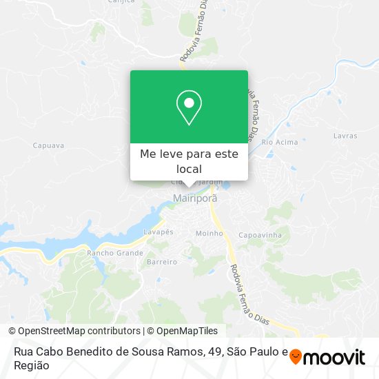 Rua Cabo Benedito de Sousa Ramos, 49 mapa