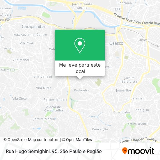Rua Hugo Semighini, 95 mapa