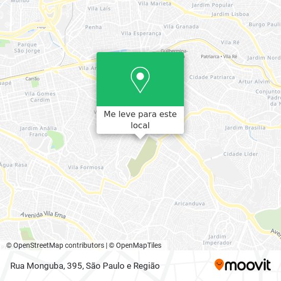 Rua Monguba, 395 mapa