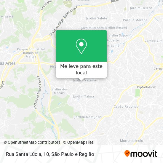 Rua Santa Lúcia, 10 mapa