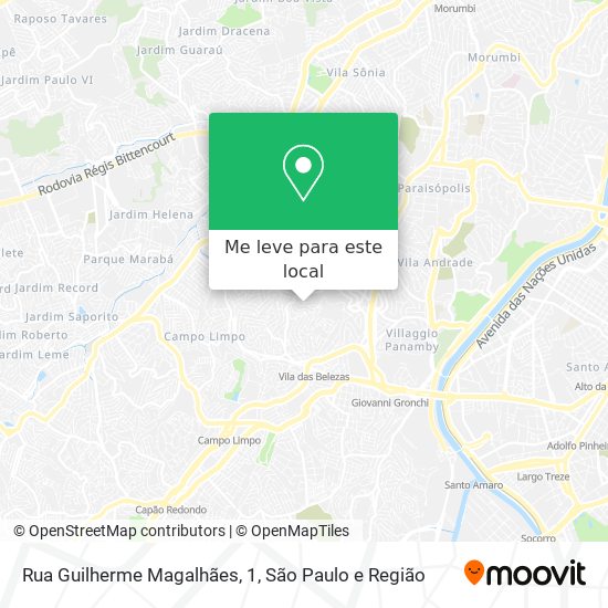 Rua Guilherme Magalhães, 1 mapa