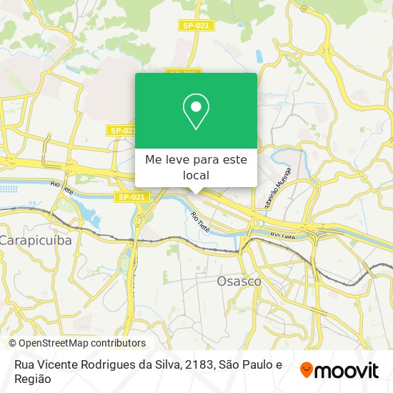 Rua Vicente Rodrigues da Silva, 2183 mapa