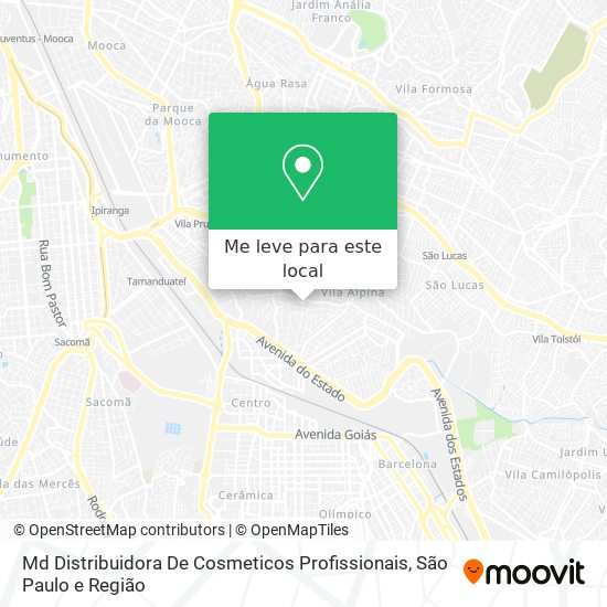 Md Distribuidora De Cosmeticos Profissionais mapa